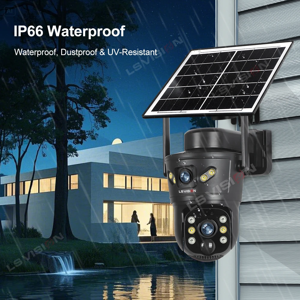 LS VISION 8MP 4G Solar Camera  - đánh giá và giá Garden Camera