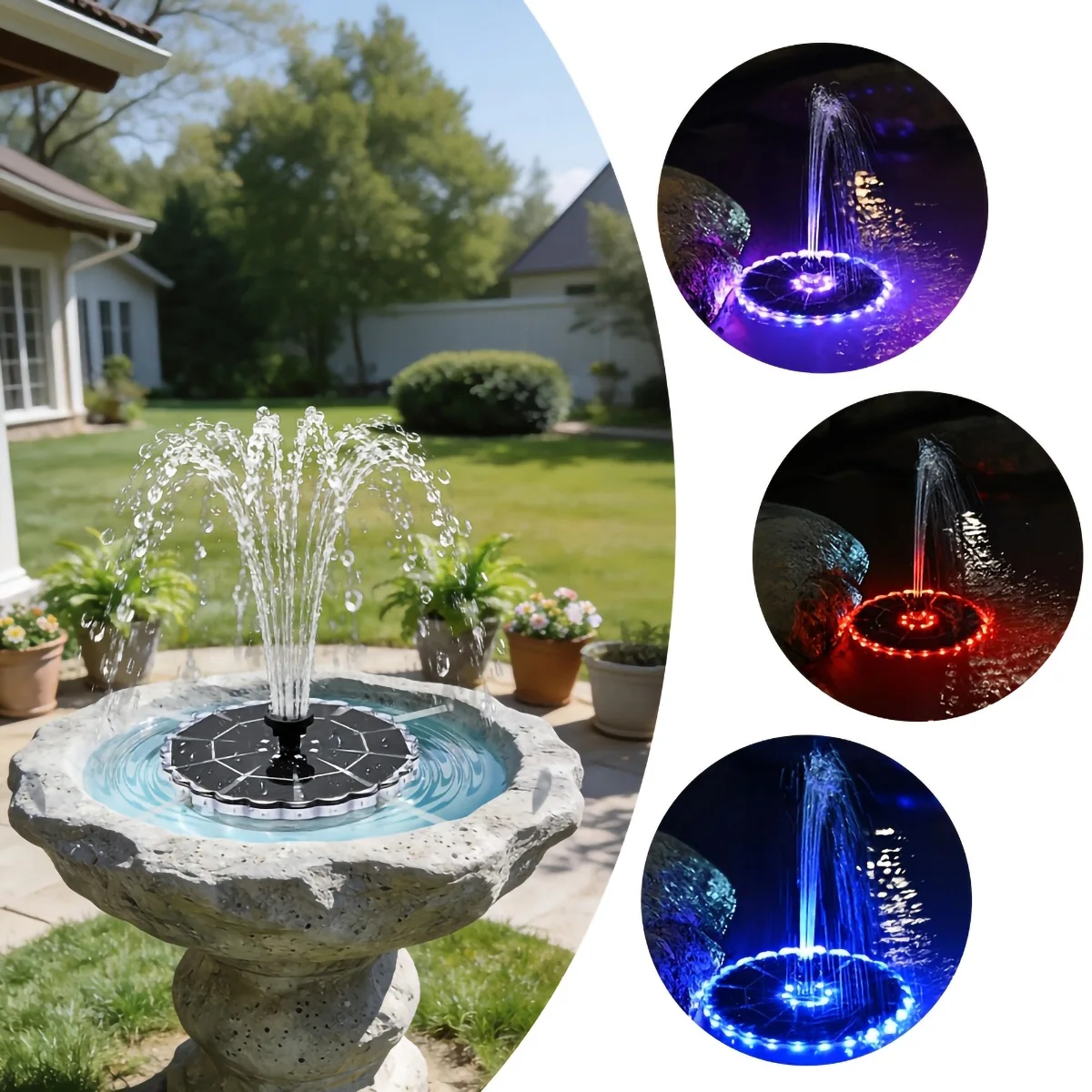 3.5W Outdoor Solar Fountain fo - đánh giá và giá Indoor Garden Kit