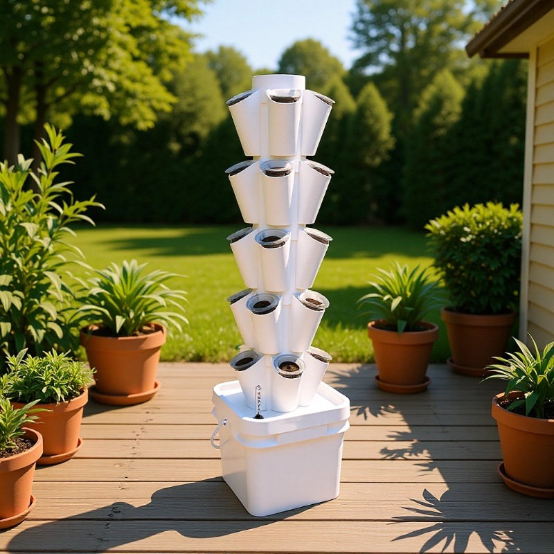 8L Desktop Hydroponic Tower So - đánh giá và giá Hydroponic Tower