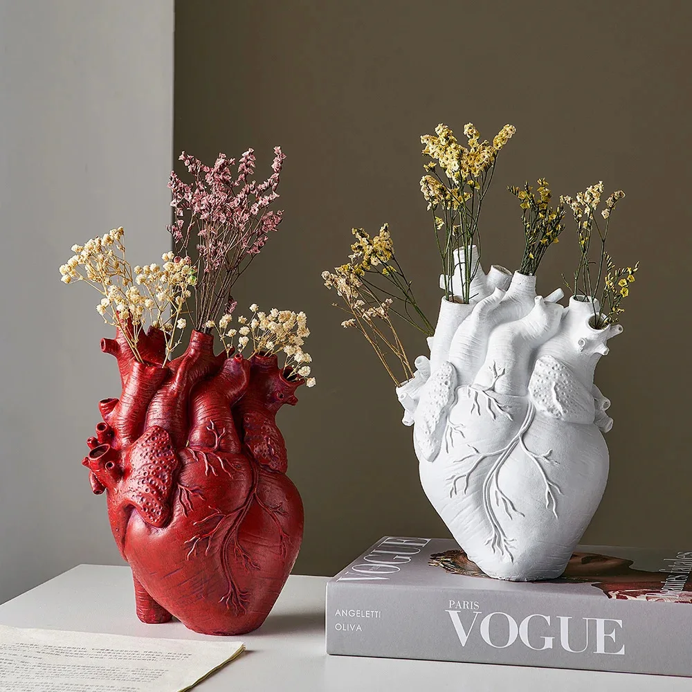 Heart Shaped Resin Vase Anatom - đánh giá và giá Hydroponic Grow Pod