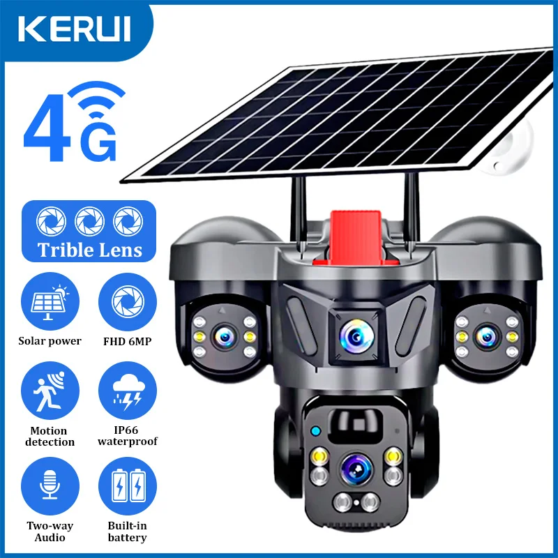 KERUI Outdoor PTZ 6MP 4G SIM W - đánh giá và giá Garden Camera